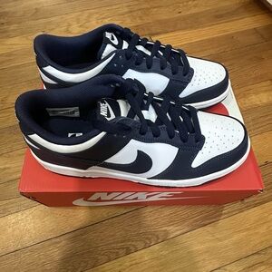 *New With Defects* Nike Dunk Low Big Kid Blue White (FB9109-116) Size 7Y